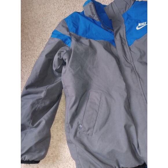 Kids Nike Reversible Jacket Zipper Blue/Grey - Picture 4 of 5